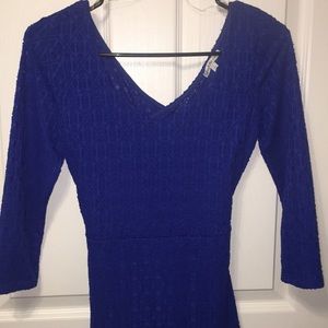 Royal blue tight fitting dress